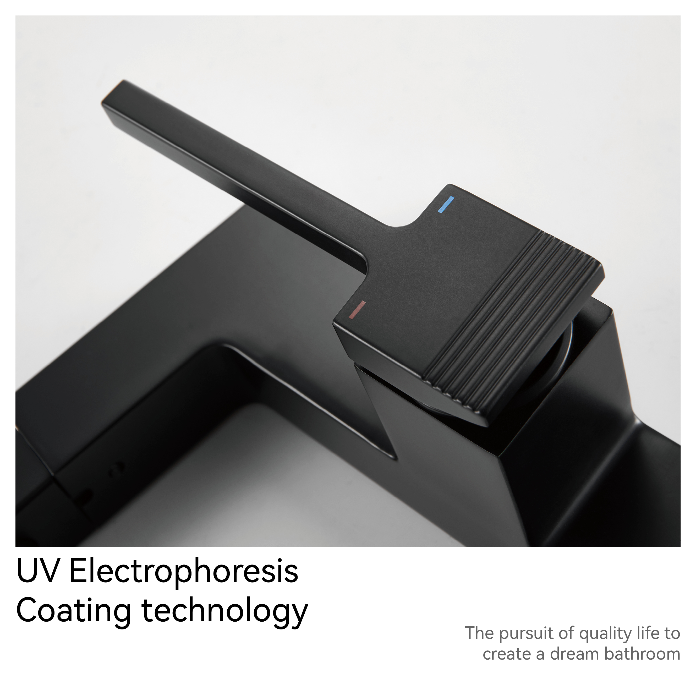 Robinets de salle de bain samliyu pour lavabo 1 trou, robinet de lavabo de salle de bain à poignée unique avec 2 modes, rotaty à 360 ° avec pulvérisateur de traction, robinet de salle de bain moderne noir BF04006-n1-mb