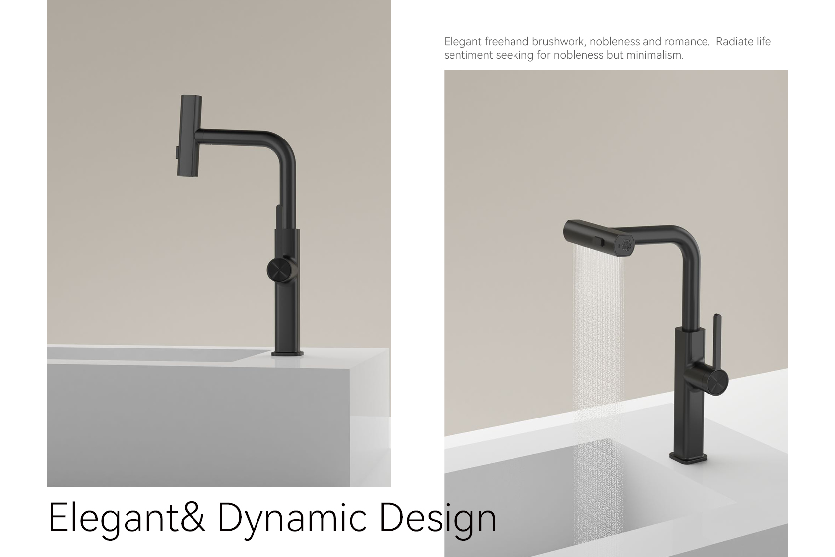 robinet de cuisine cascade