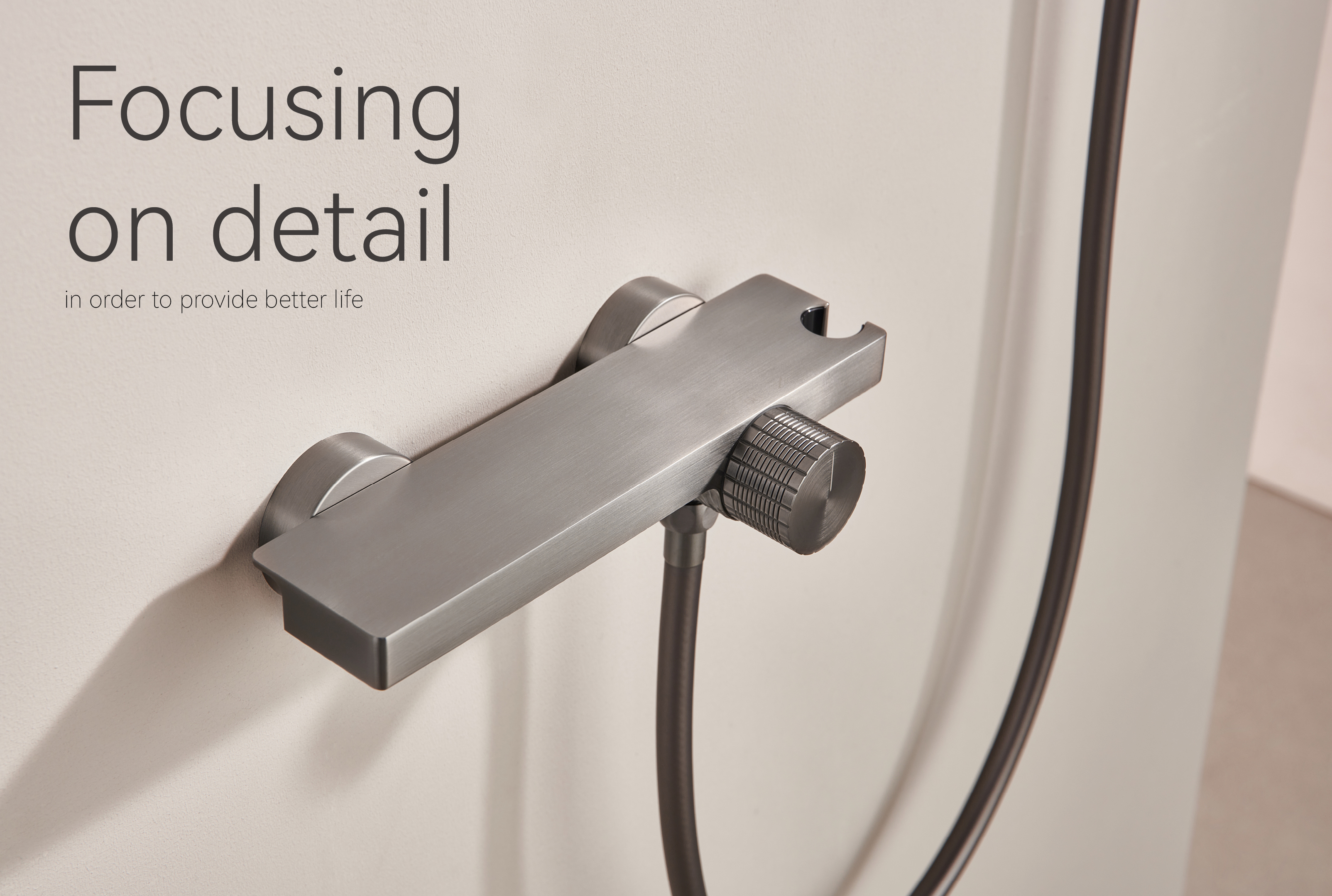 ensemble de robinet de douche &agrave; barre coulissante