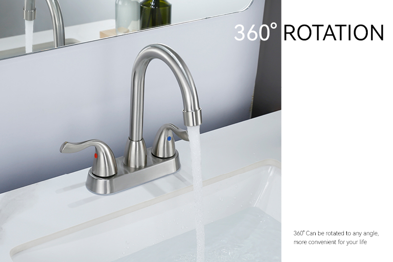 robinet de salle de bain &agrave; deux poign&eacute;es