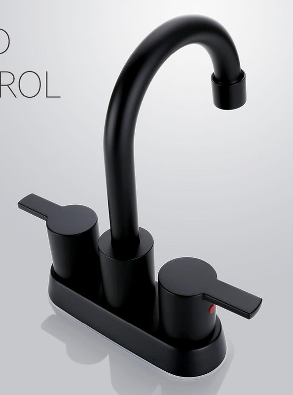 Robinet de bassin noir de 4 pouces BF02011-K09-MB