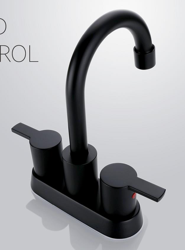 Robinet de bassin noir de 4 pouces BF02011-K09-MB