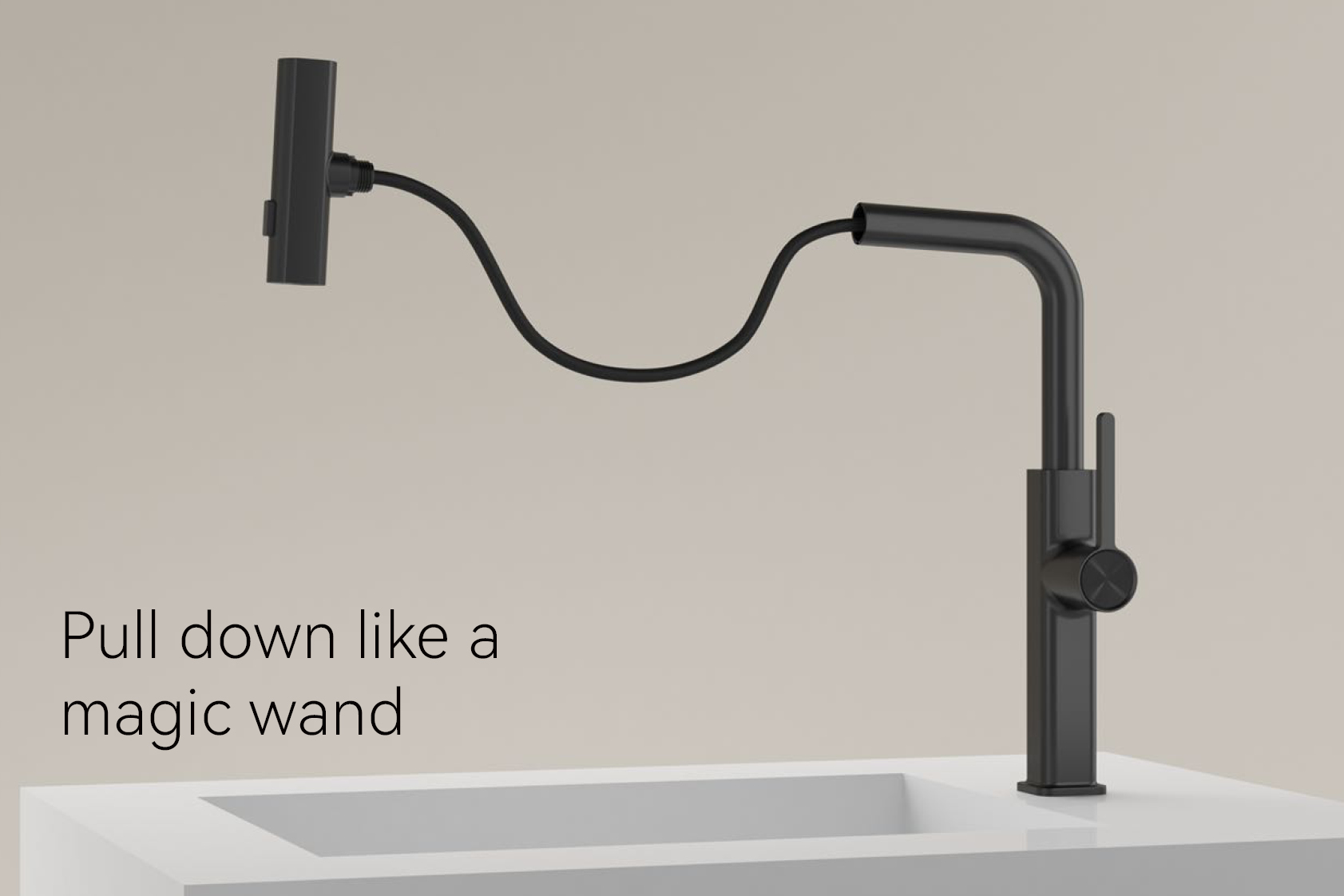 robinet de cuisine rabattable