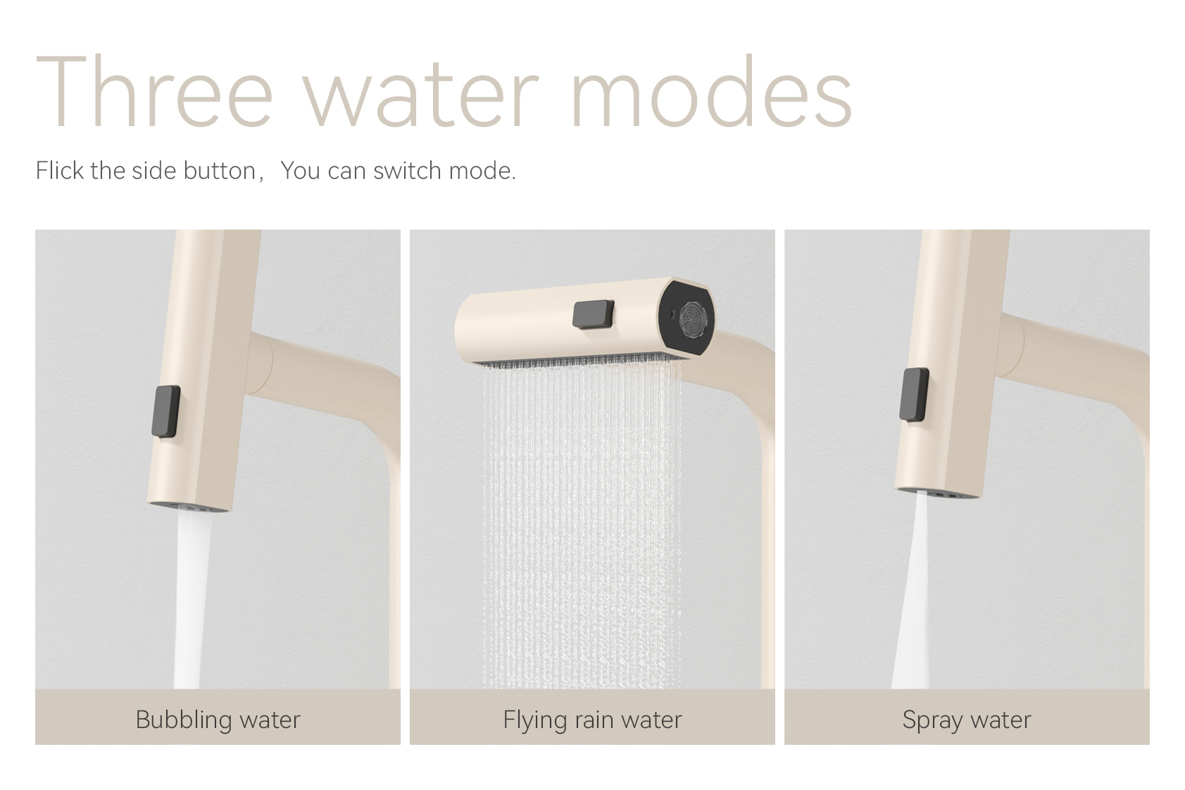 Robinet de salle de bain extractible