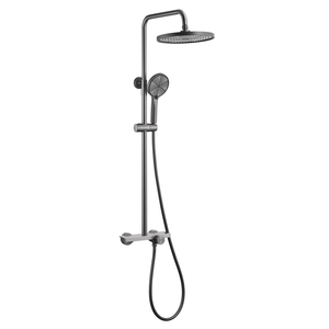 Samliyu Grey Haut-pression High Pressure Cose de douche avec baignoire Bathroom Luxury Rain Mixer Douche complète Set SS03015-N1