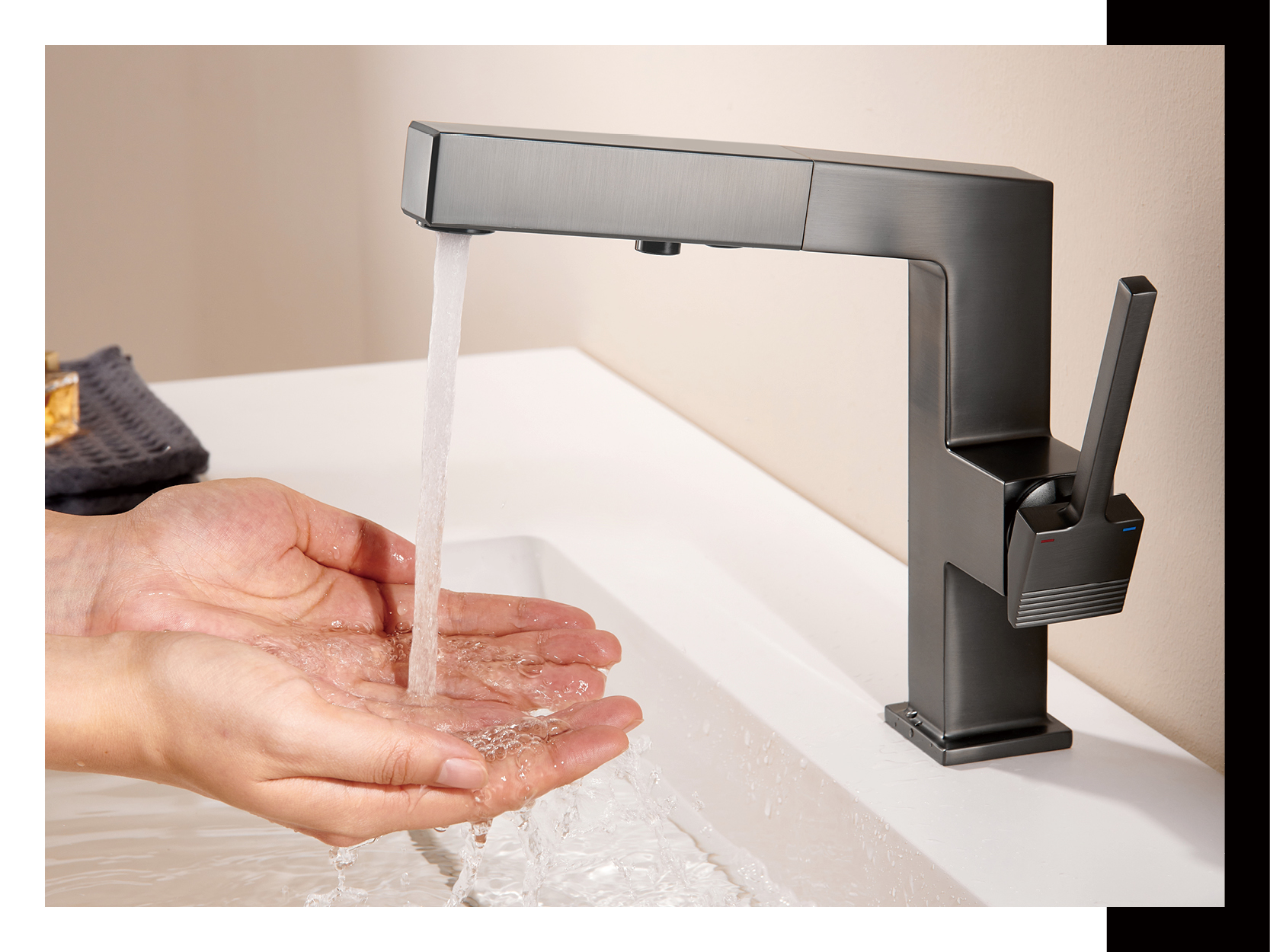 robinet de salle de bain &agrave; une poign&eacute;e