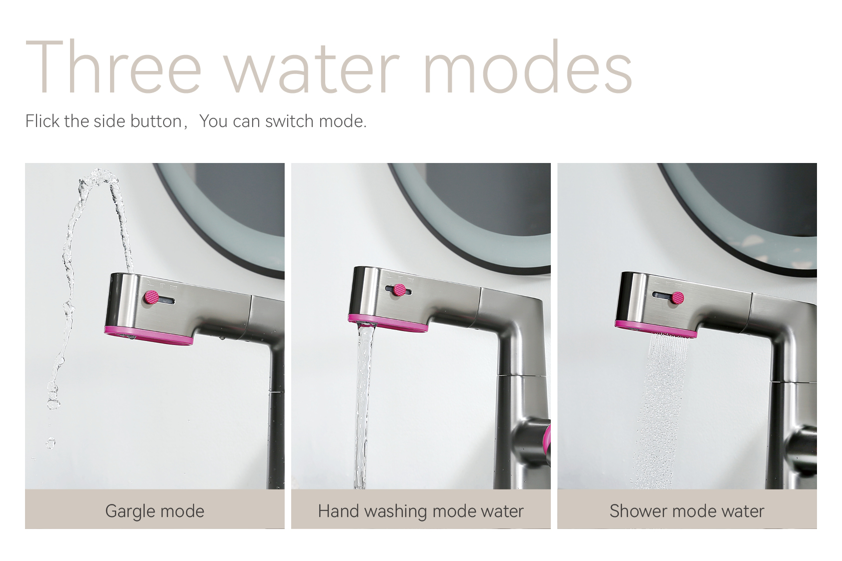 Robinet de lavabo &agrave; fonctions multiples