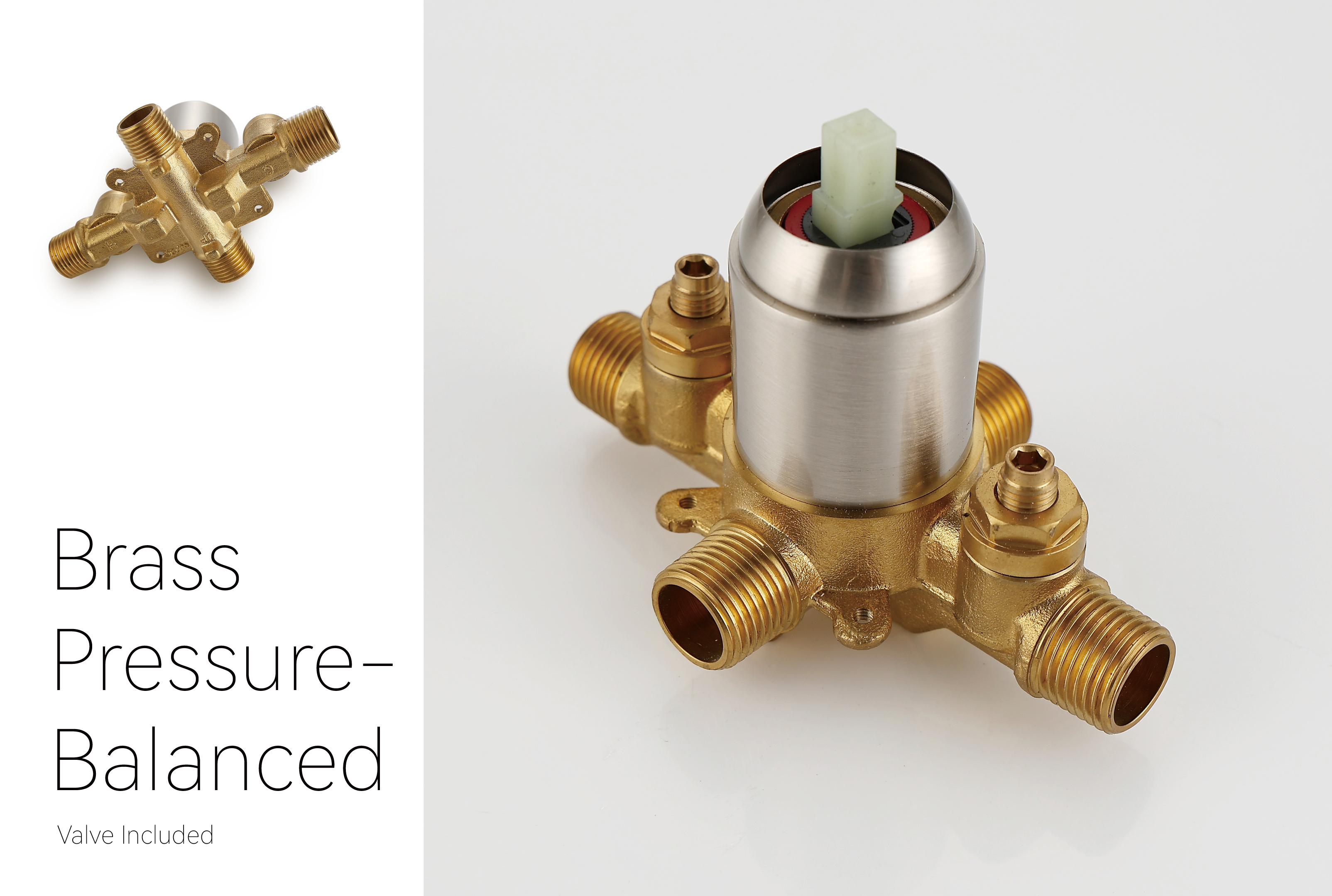 robinet de douche en nickel bross&eacute;