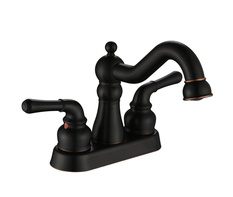 Robinet de salle de bain à double poignée sournois