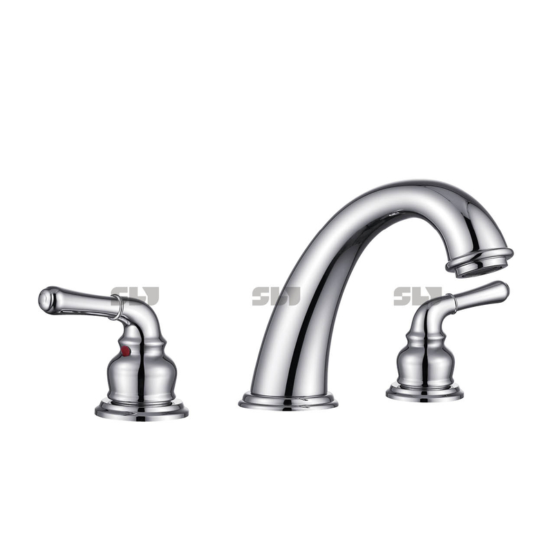 Robinet de lavage brossé à double poignée sournois sournois.