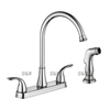 Robinet de cuisine standard en acier inoxydable sournois avec pulvérisateur latéral