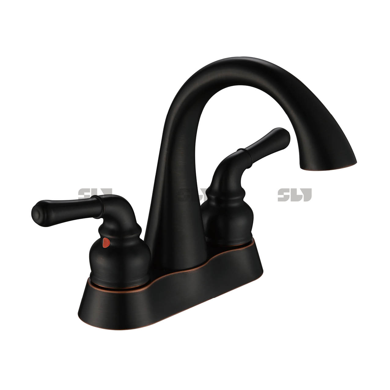 Bassin de salle de bain sournois 2 Handle Fauce de lavabo de salle de bain 4 pouces 