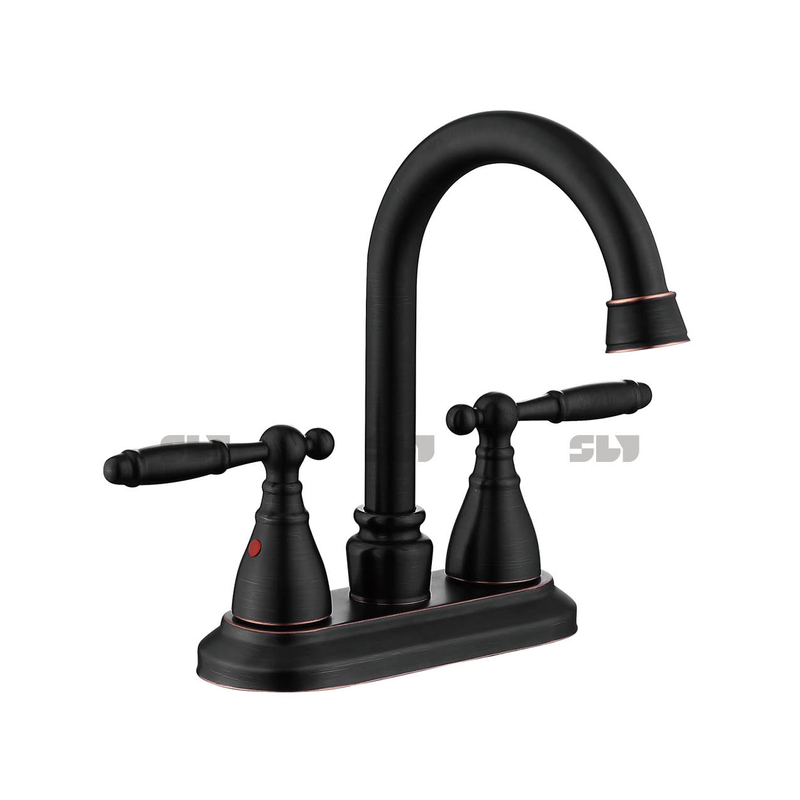 Robinet du bassin de salle de bain à arc sournois sournois robinet de salle de bain monté de bains 
