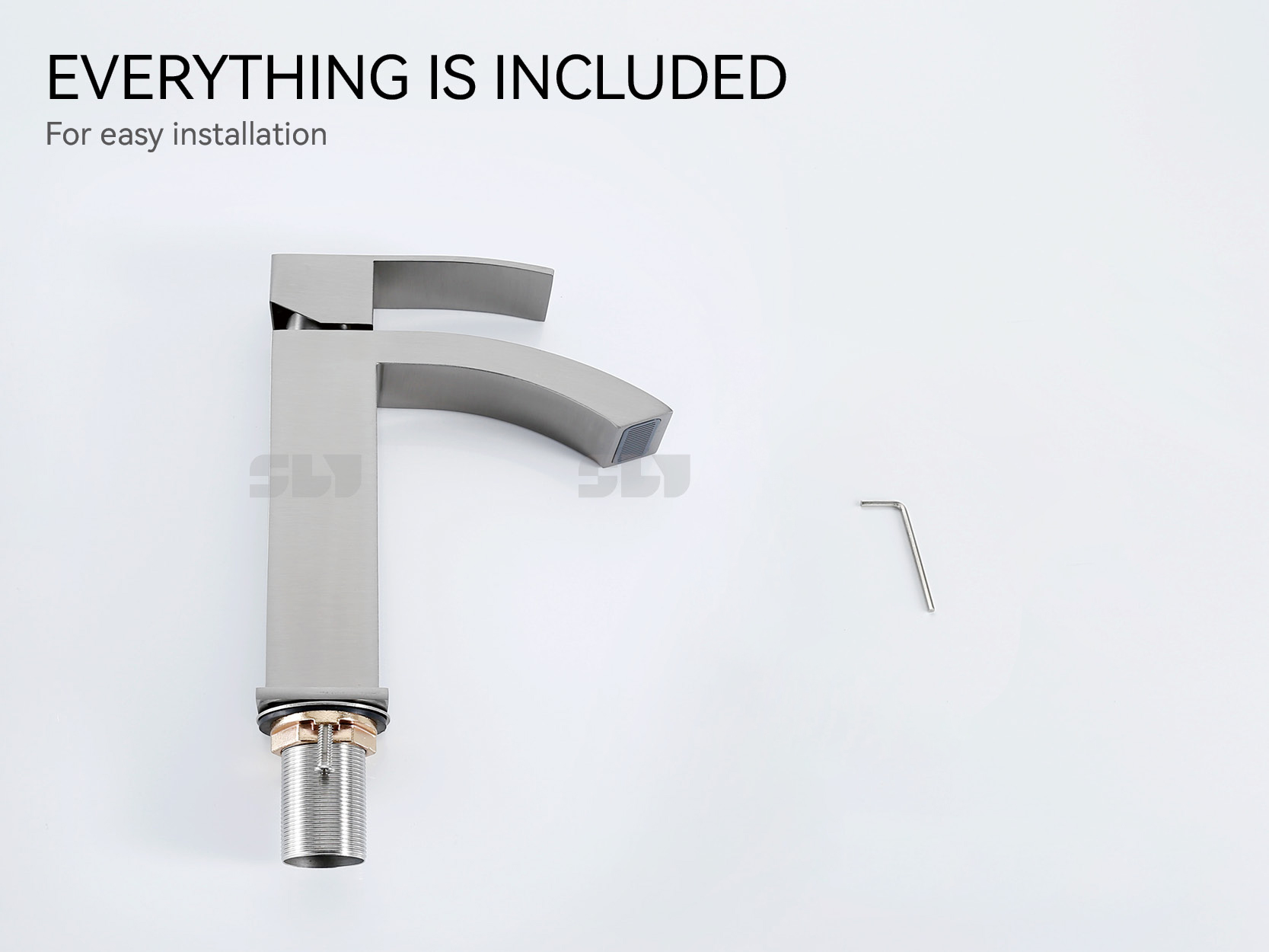 Robinet de salle de bain &agrave; un trou unique