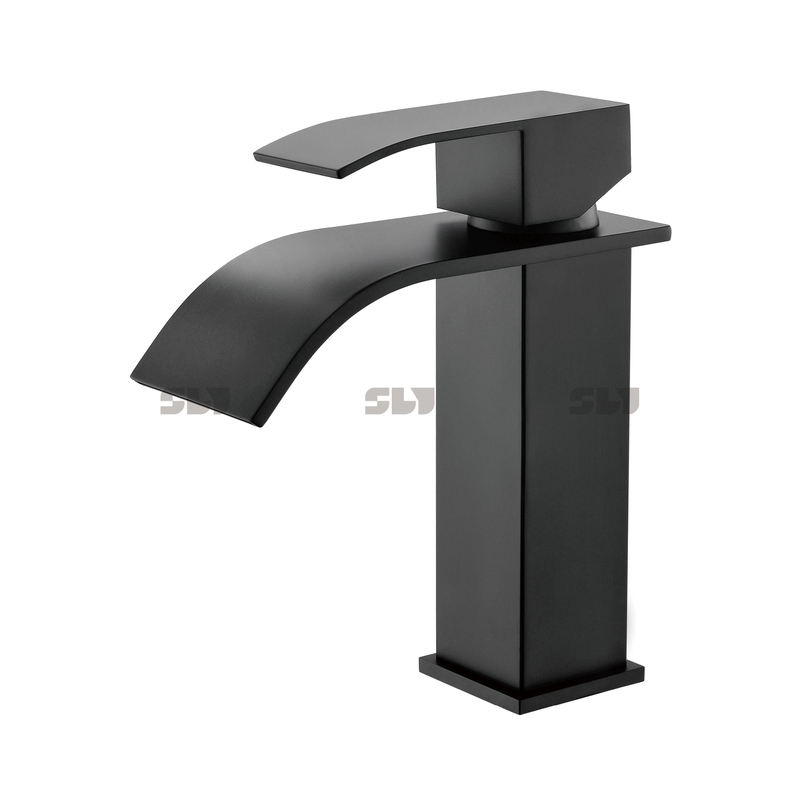 Robinet de lavabo à poignée unique pour salle de bain en acier inoxydable SLY