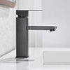 Taps de robinet à levier unique de salle de bain à rabais noir morte