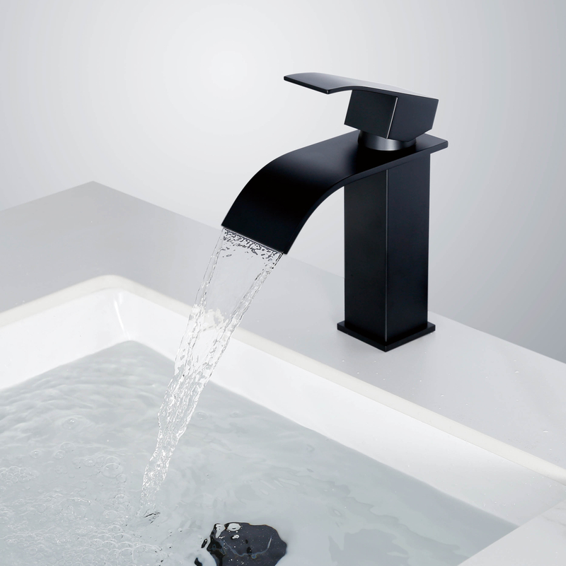 Robinets de bassin de salle de bain noirs en gros de l'usine pour une utilisation dans les hôtels