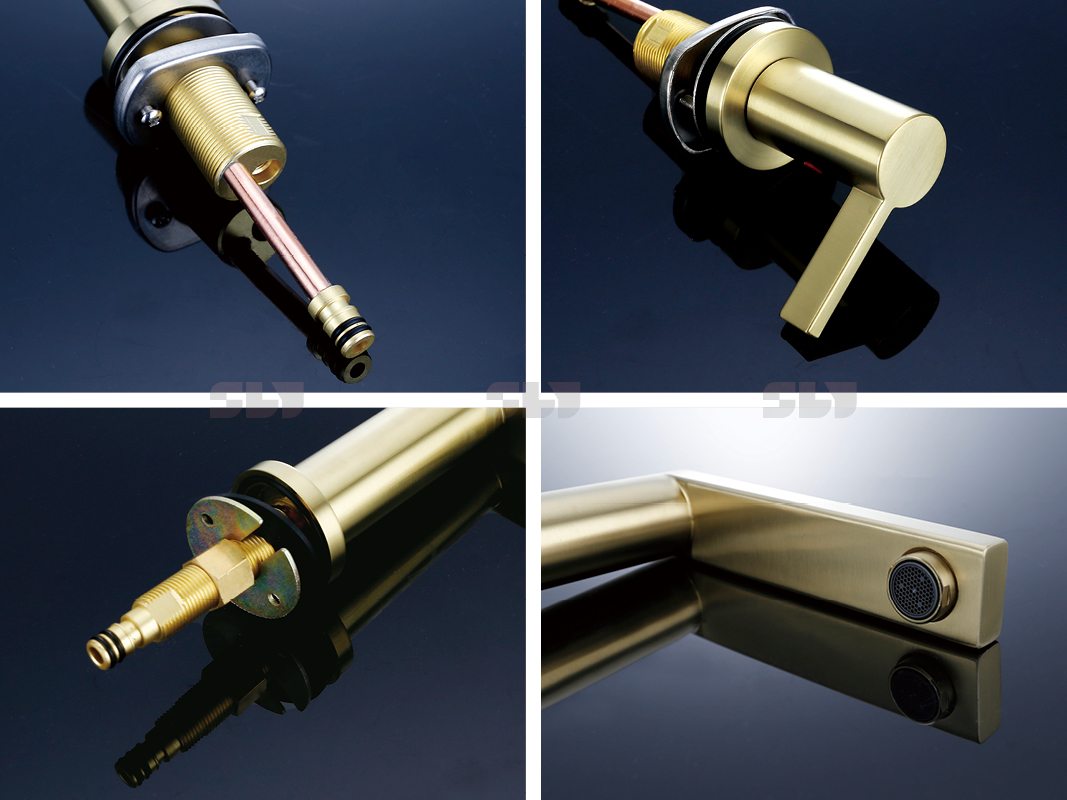 Robinet de salle de bain central de 6 pouces