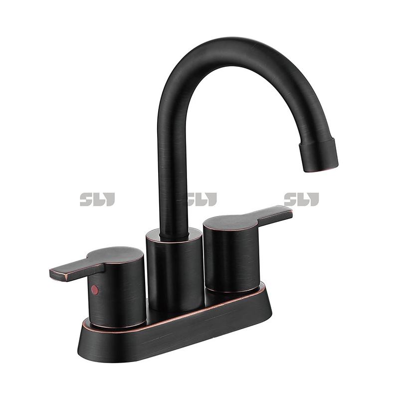 Lavabo de salle de bain à double poignée de luxe sournois