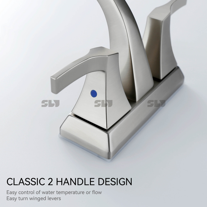 NOUVEAUX ARRIVÉS CLASSIQUE DOUBLE DOUBLE CENTERET FAUCET Faucet de salle de bain chaud / froid