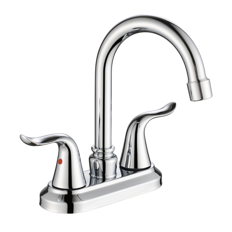 Robinet de robinet d'eau de support mural chromé sur zinc sur zinc