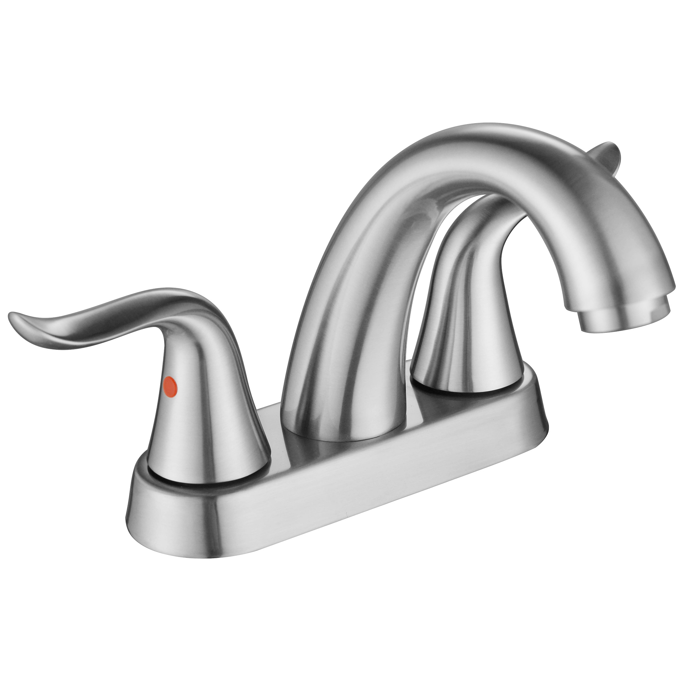 Robinet de salle de bain en nickel brossé sournois avec salle de bain en céramique