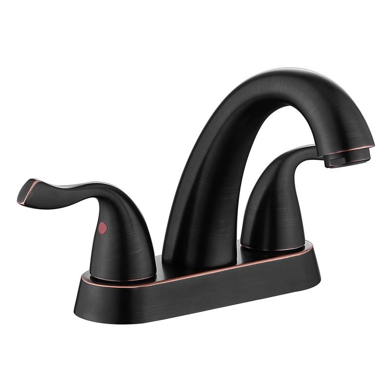 Robinets de salle de bain de la cuisine moderne mousseux Taps Basin Basin avec un trou de poignée unique