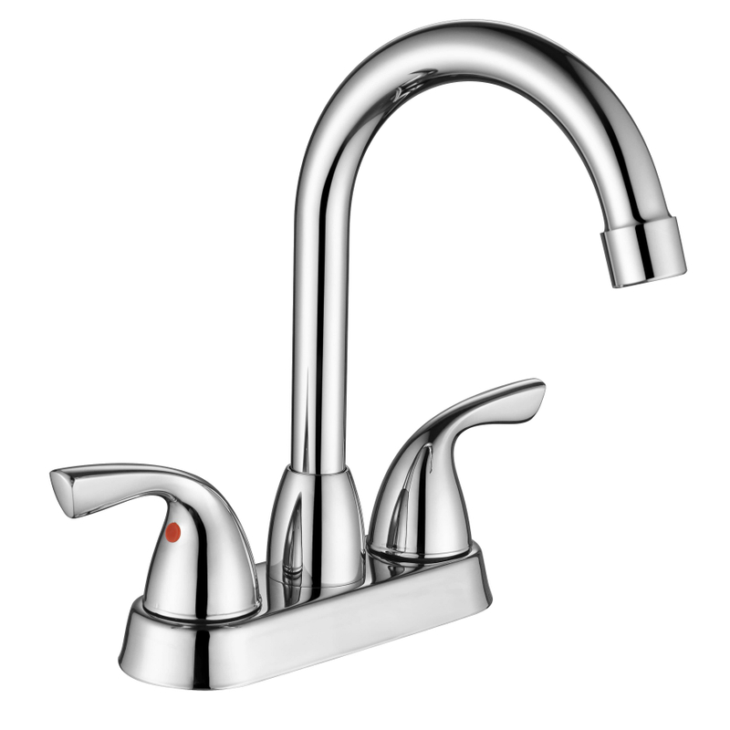 Robinet de salle de bain à double poignée moderne de luxe sournois sournois