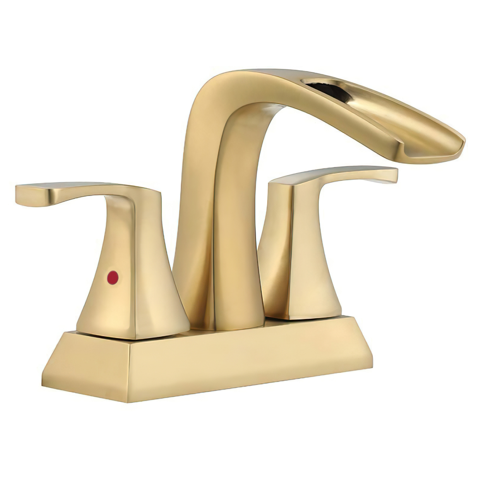 Robinet de lavabo de salle de bain à un design moderne en laiton enroule en stock