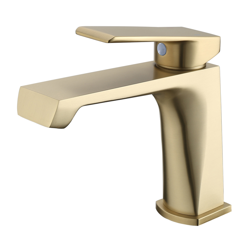 Évier de salle de bain en laiton rond Rouncade robinet simple levier simple et confort