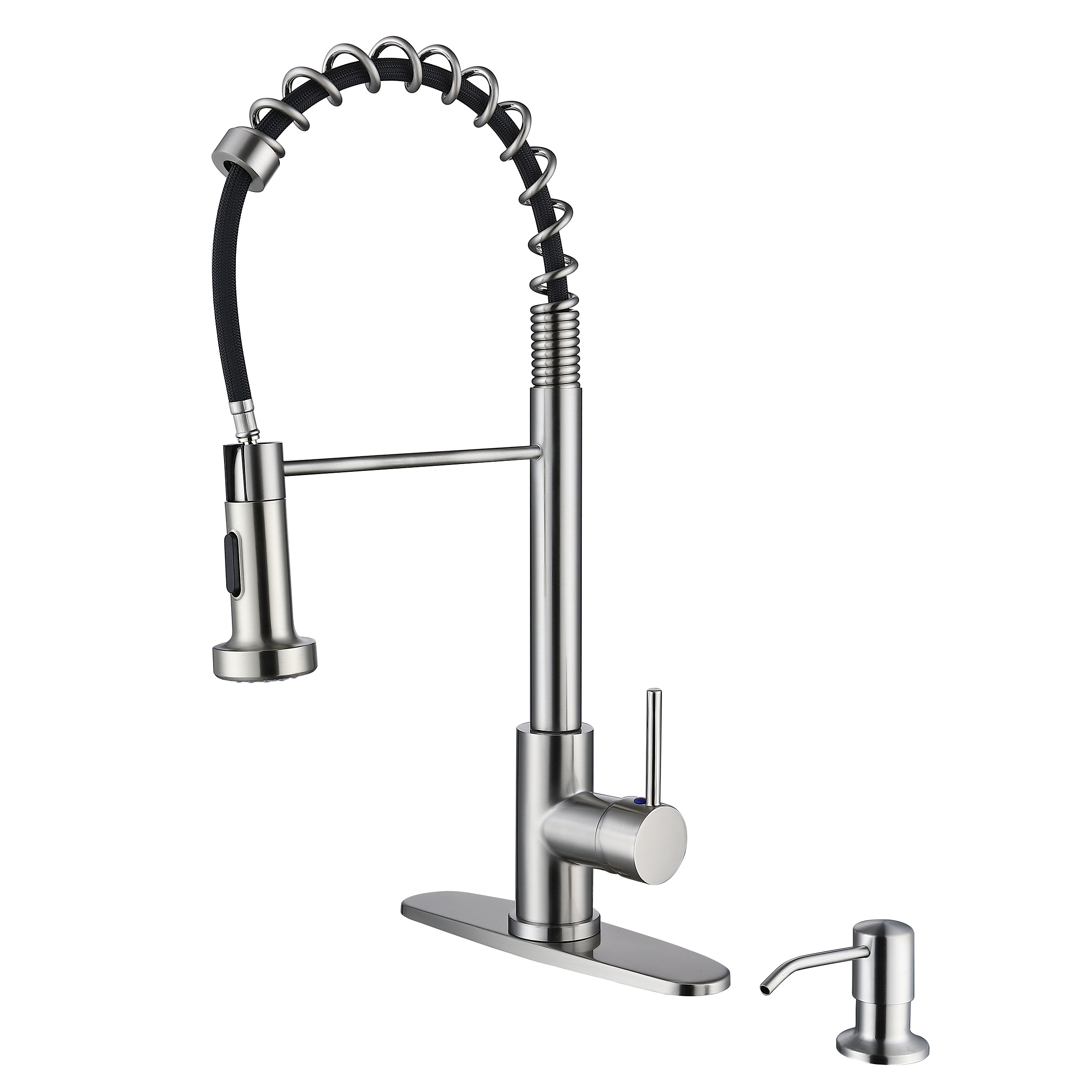 Robinet de cuisine nickel brossé sournois