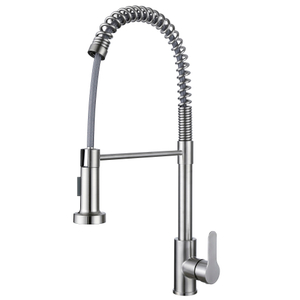 Robinet de mélangeur de cuisine nickel brossé