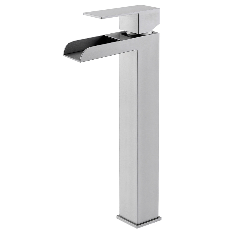 Robinet de bassin de salle de bain chaud et froid en acier inoxydable sournois sournois Facile à contrôler l'eau 