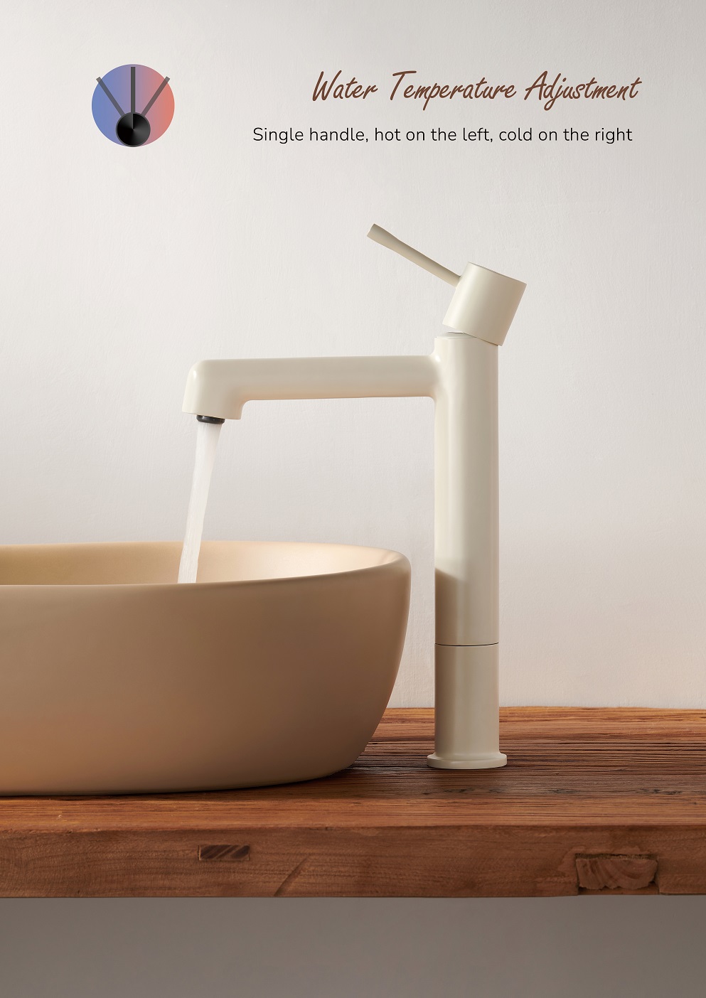 Robinet de salle de bain &agrave; levier unique