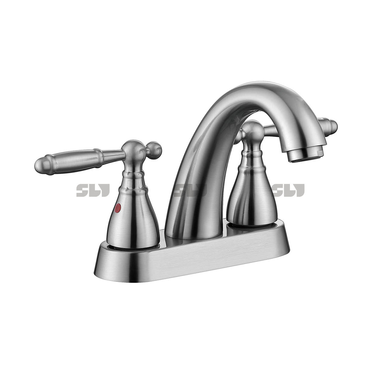 Basin sur deux manches bassin du bassin à trois trous robinets de salle de bain robinet d'eau robinet