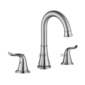 SLY Moderne Haute Qualité Deux Poignées Eau Chaude Et Froide Mitigeur Robinet De Bassin De Salle De Bains