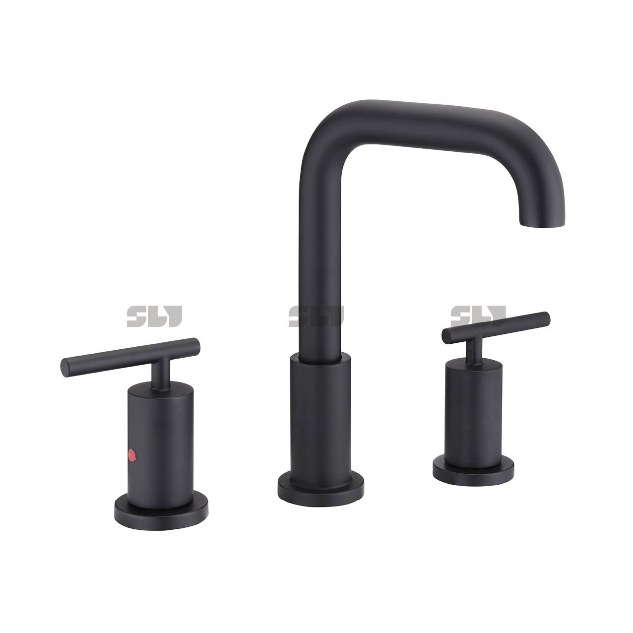 SLY CUPC Robinet mitigeur d'eau chaude et froide à 3 trous pour lavabo