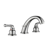 SLY Double Poignée Robinet Salle De Bains Eau Chaude Froide Brosse Nickel Baisn Mitigeur