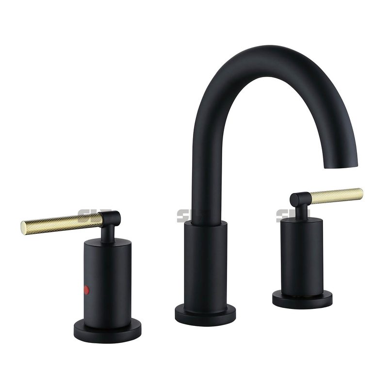 Robinet bassin de lavabo moderne de lait en laiton moderne mate