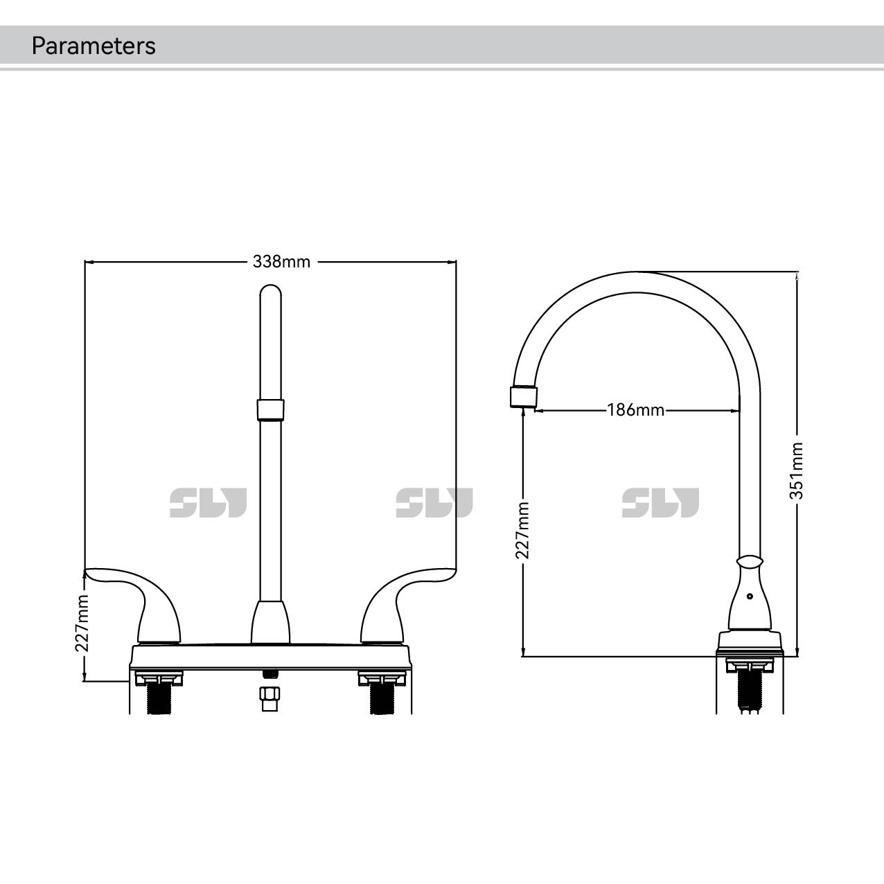 Robinet de cuisine noir
