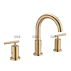 Sly Cupc Modern Widespread Wide Saving 3 trous Basin pour visage Basin Bath Bown Wash Basin Robinet 