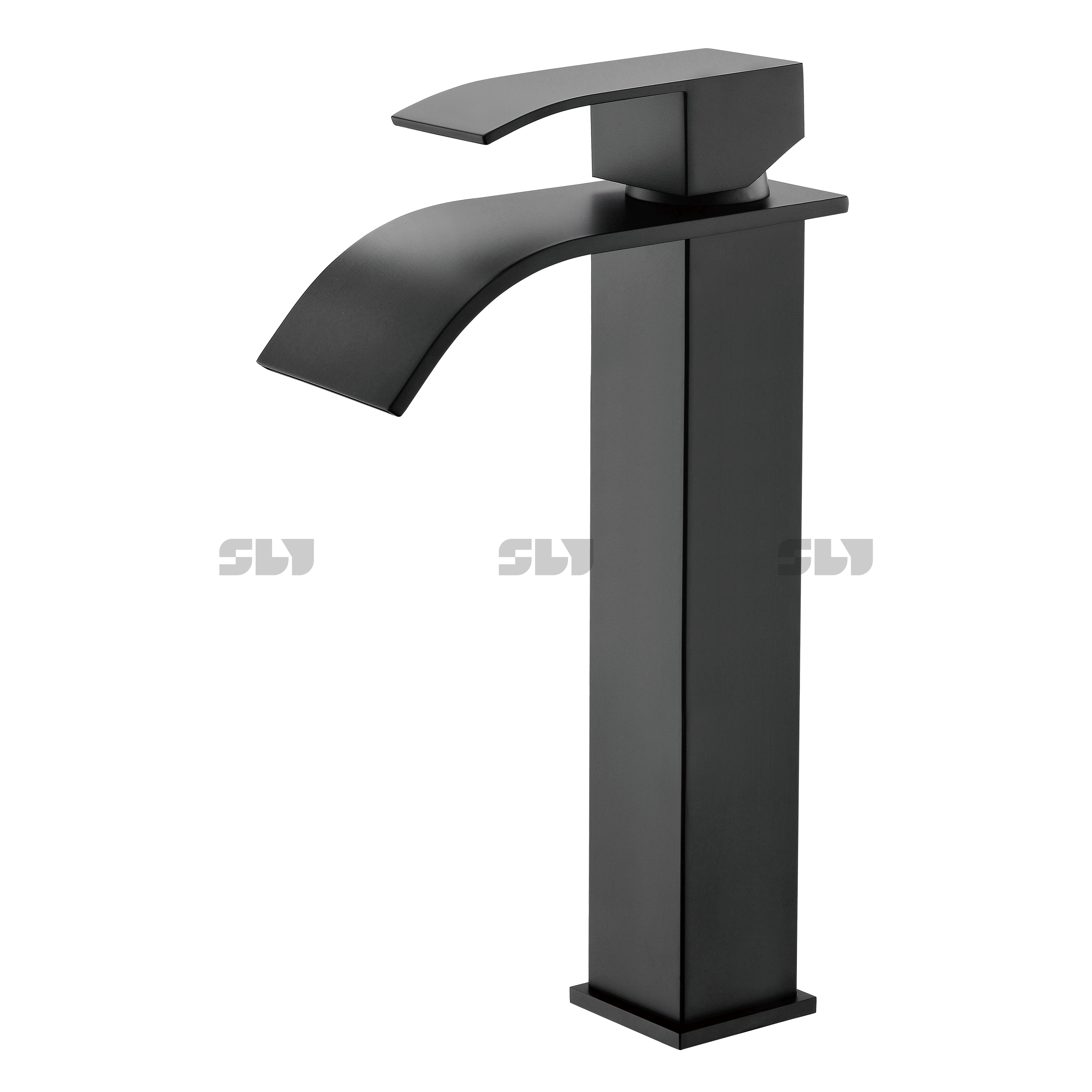 Robinet de bassin de salle de bain à trou de salle de salle de bain en acier inoxydable sourn inoxydable Balck