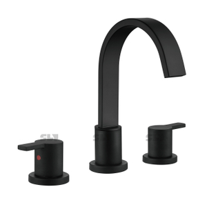 SLY Moderne 8 Pouces Répandu Double Poignée 3 Trous Cascade Salle De Bains Lavabo Robinet En Acier Inoxydable Nickel Brossé Robinet