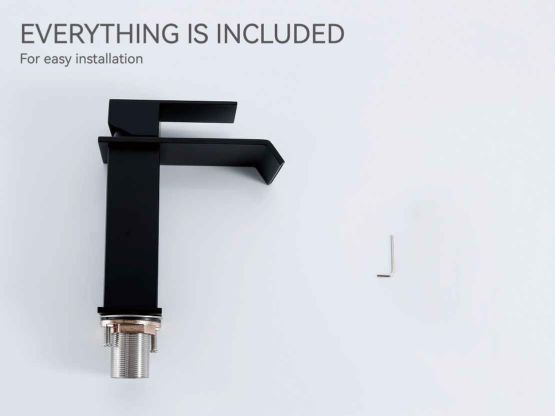 salle de bain robinet noir