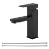 Taps de robinet à levier unique de salle de bain à rabais noir morte