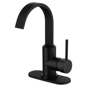 Fauteuse de robinet de robinet de robinet rond en plastique sournois noir en plastique noir