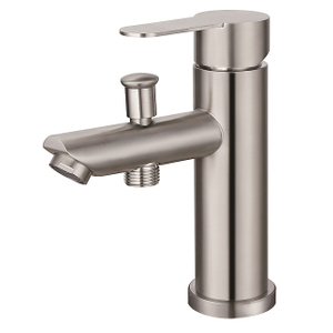 Nickel sournois nickel de haute qualité en acier inoxydable 304 Évier robinet de robinet unique pour la salle de bain de la cuisine