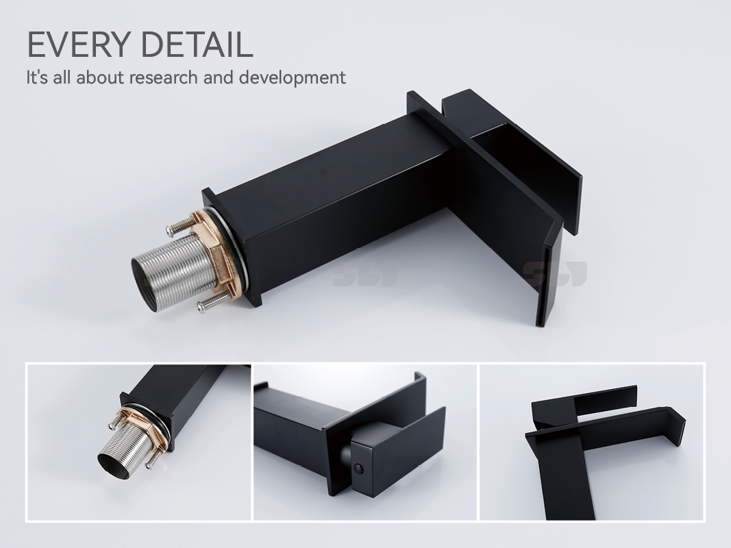 robinets de salle de bains &agrave; poign&eacute;e blanche