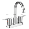 Robinet central de conception de luxe sournois pour une utilisation dans les salles de bains à la maison
