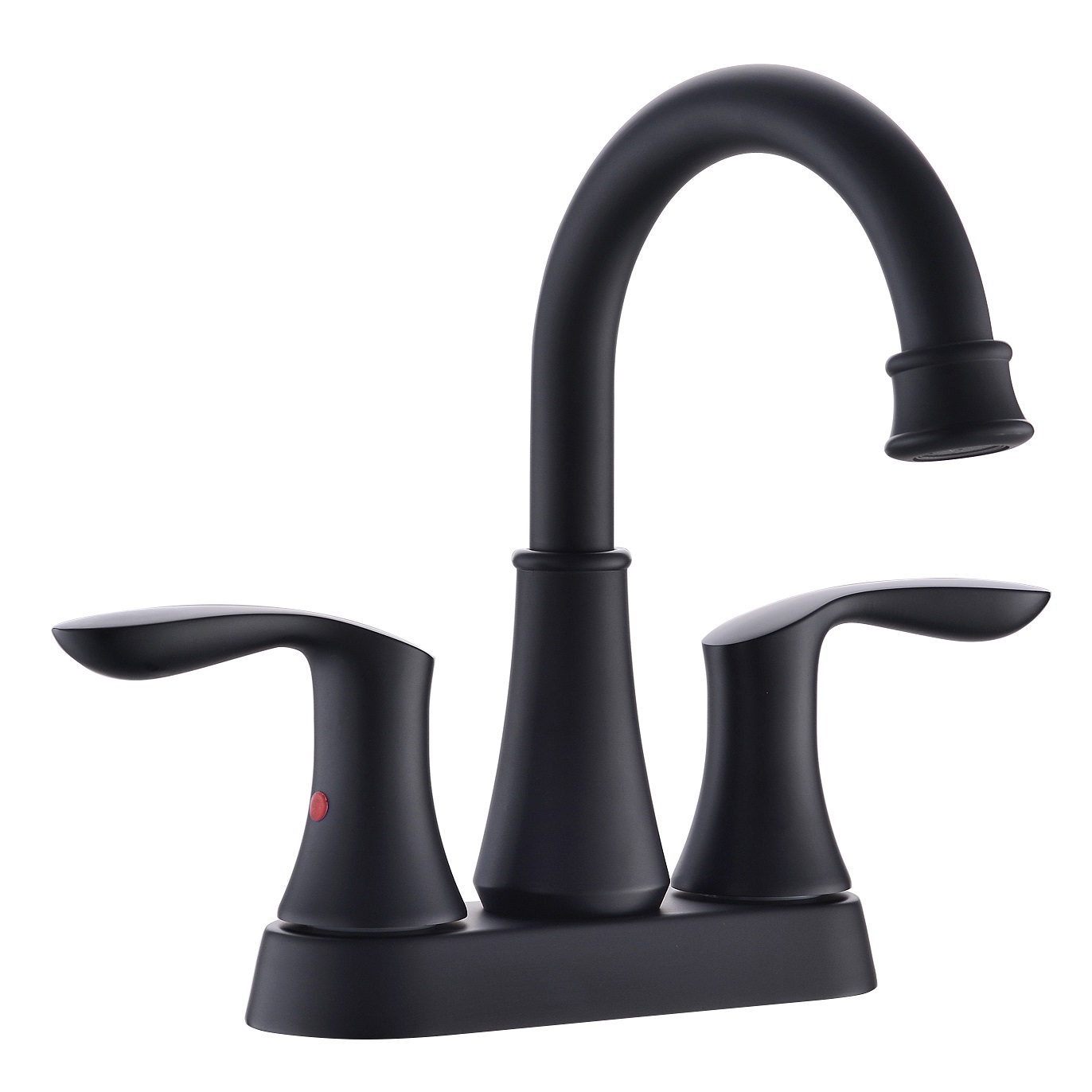 Sly Zinc Matte Black Waterfall Faucet Évier à manche monoprophone Robinet de lavabo de salle de bain moderne